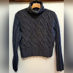 J. Peterman Cable Knit Turtleneck Sweater